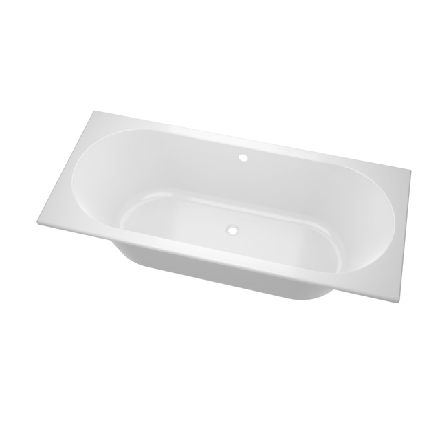 Zeza Oval Ligbad - 170x70cm - acryl - duo - glans wit SW1015082