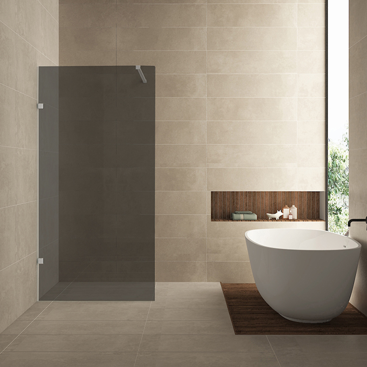 Wiesbaden Glasplaat  Less 120x200 cm 8 mm Nano Rookglas