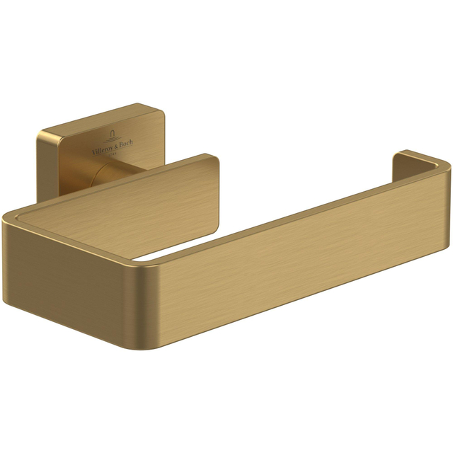 Villeroy & Boch Elements - Striking Toiletrolhouder zonder deksel - 135 x 93 x 45 mm - Brushed Gold (goud) TVA15201400076