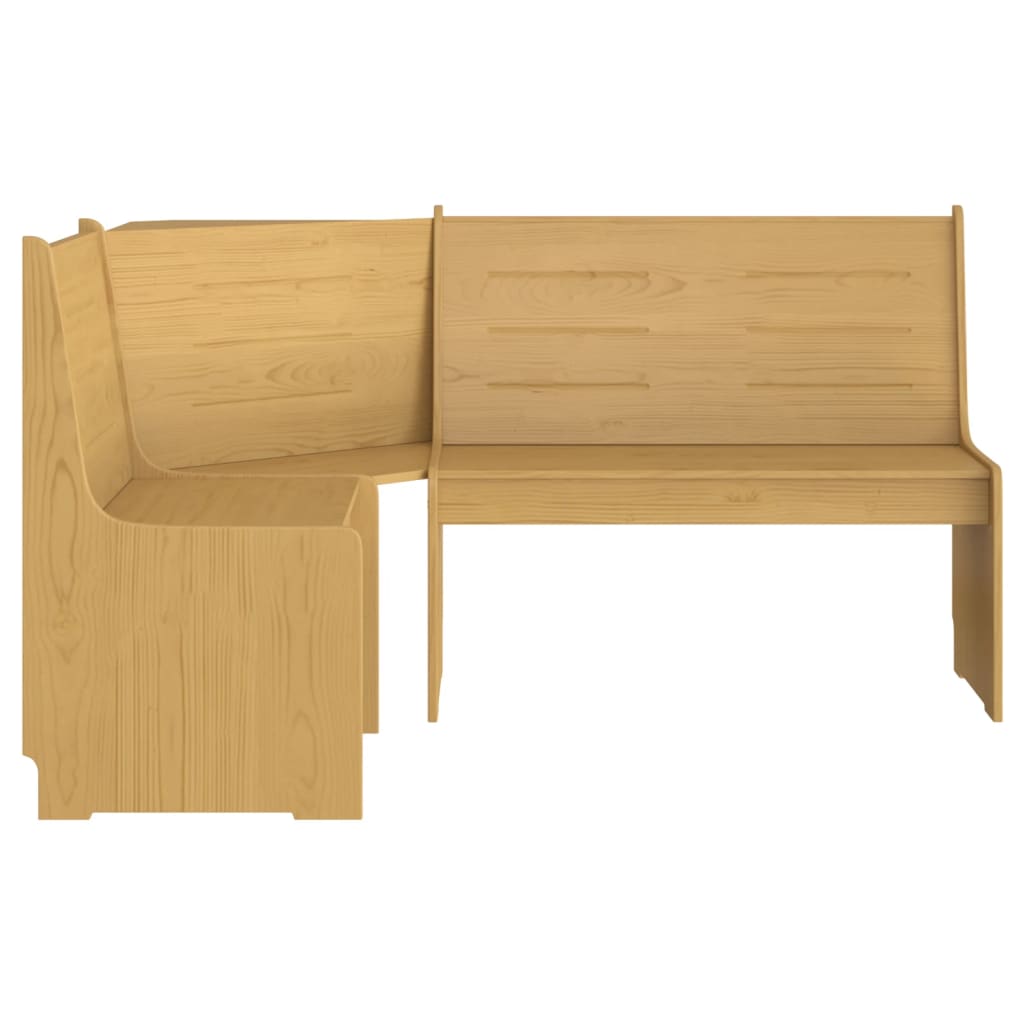 vidaXL Hoekbank REINE 151 cm massief grenenhout honingbruin