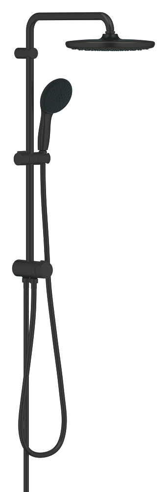 Grohe QuickFix Vitalio Start Systeem 250 Flex douchesysteem met omstelkraan voor wandmontage Mat Zwart