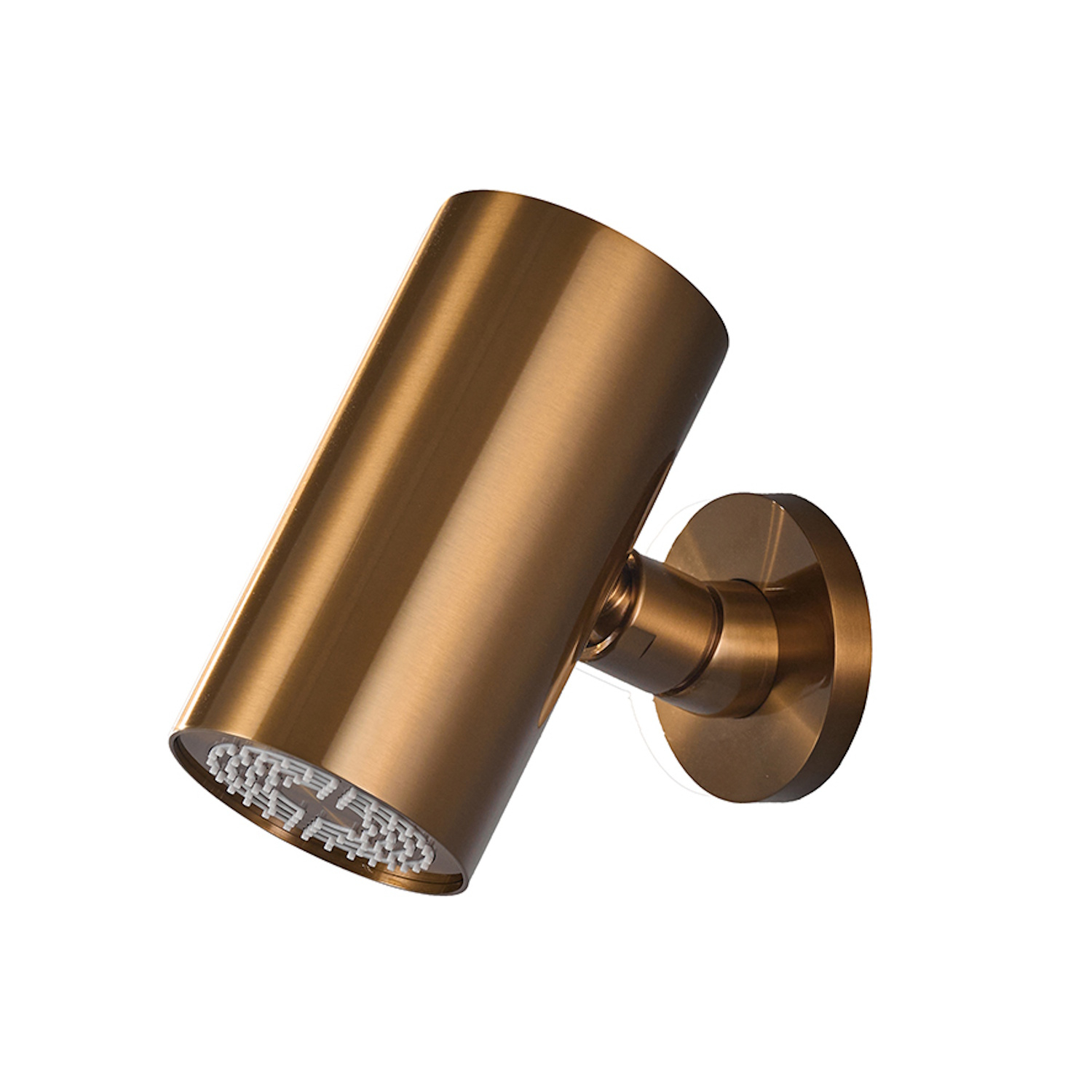 Boss & Wessing Hoofddouche BWS Maya Beam Rond 1 Stand met Muurbevestiging Geborsteld Brons Koper PVD