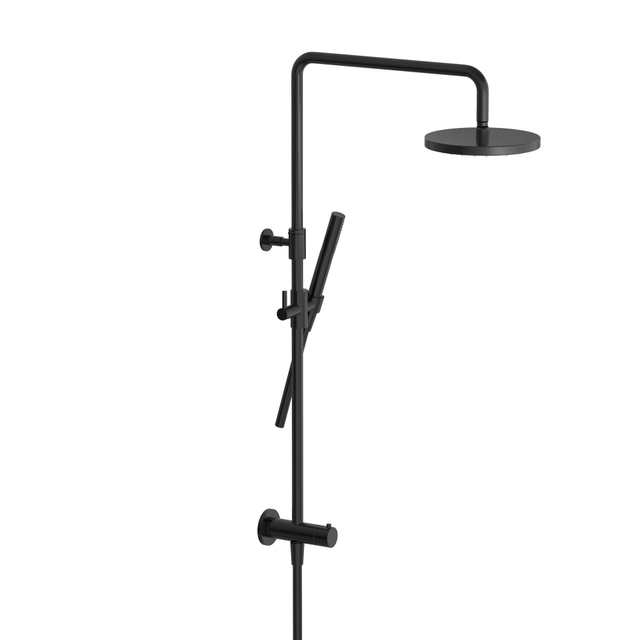 Hotbath COBBER Stortdoucheset hoofddouche doucheslang Geborsteld zwart PVD M438MBP