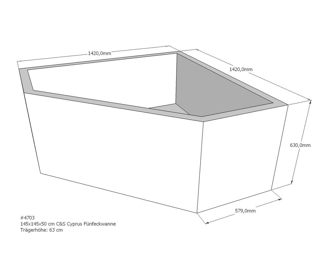 Xenz beterbad baddrager voor cyprus 145x145cm