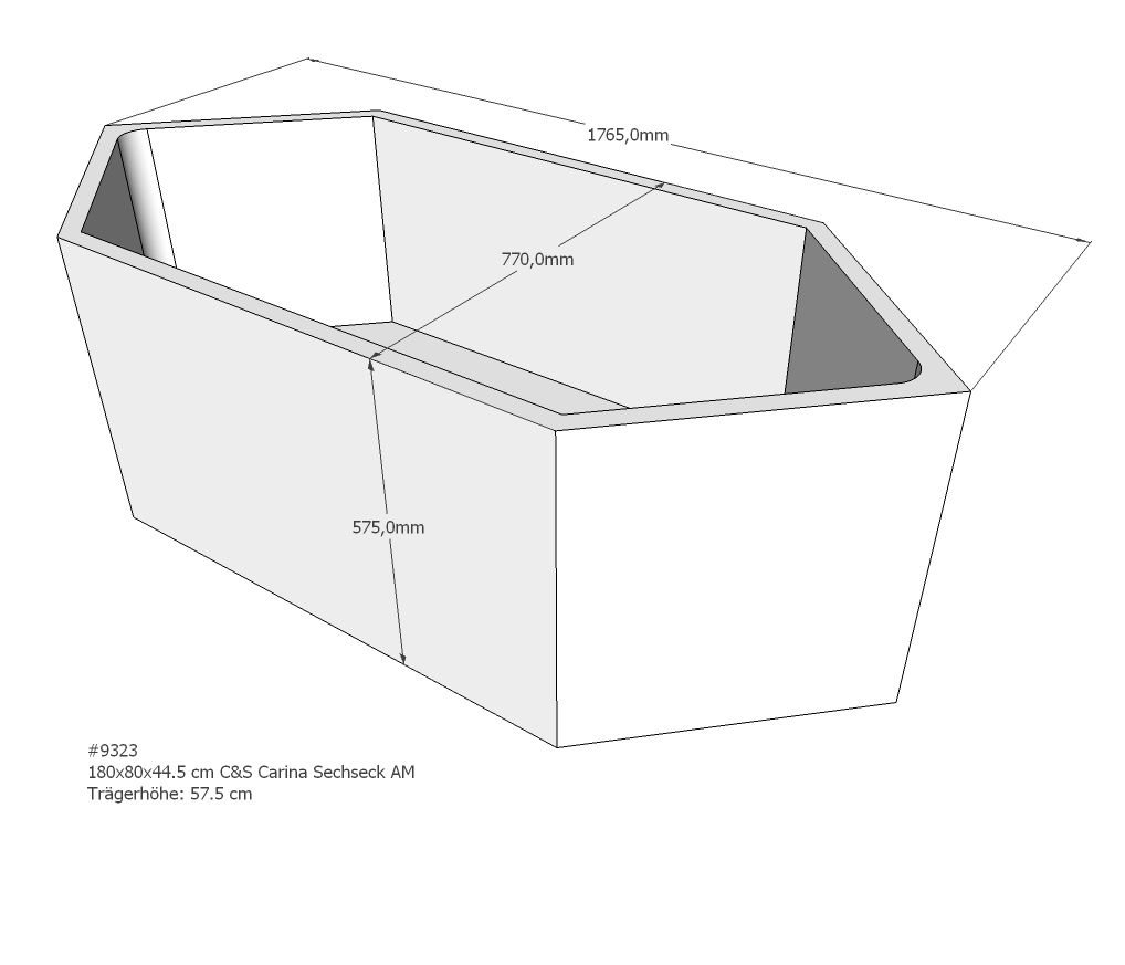 Xenz beterbad baddrager voor lucia 180x80cm
