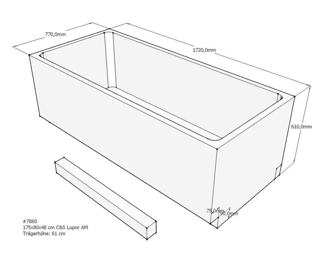 Xenz beterbad baddrager voor society 175x80cm