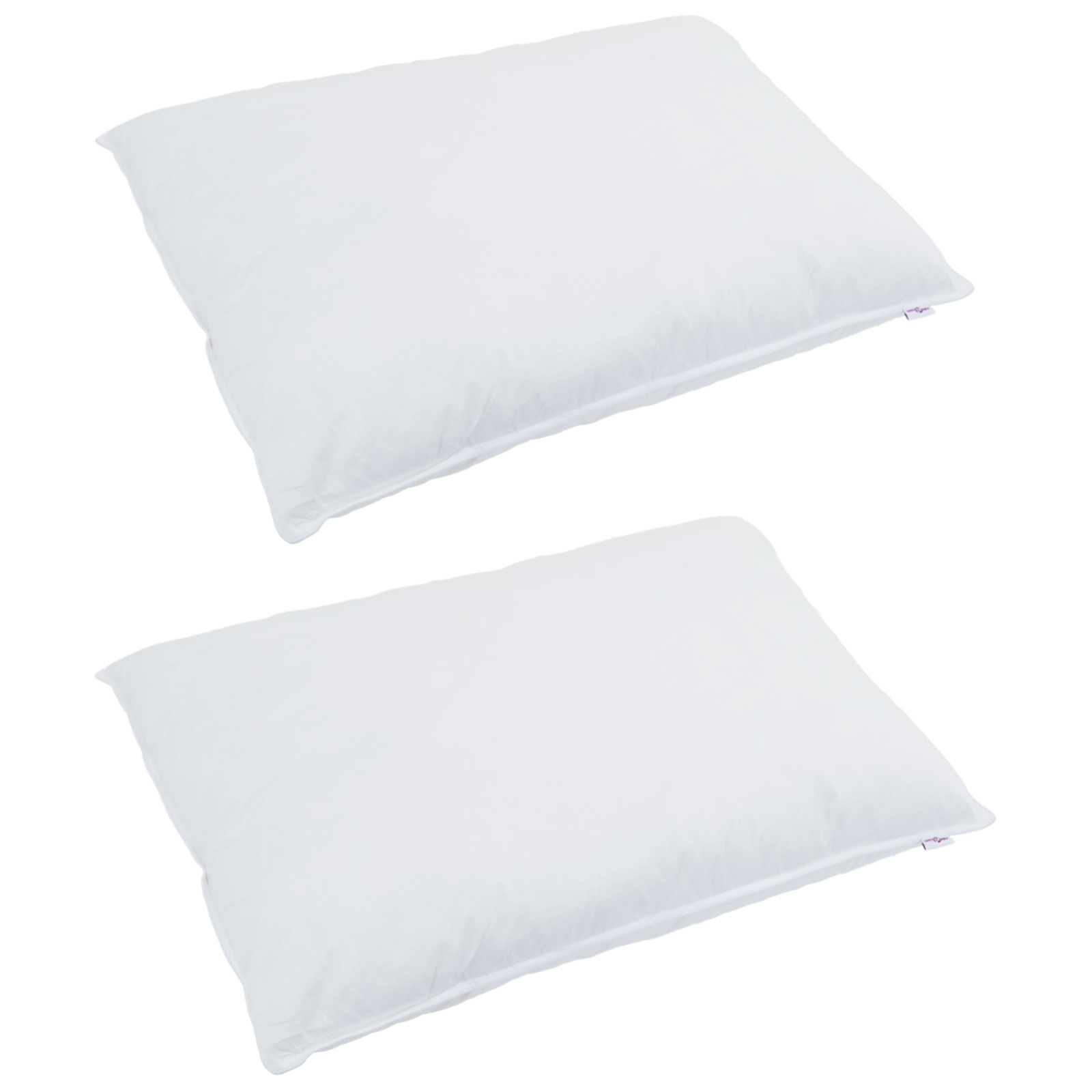 vidaXL Kussens 2 pcs Wit 40 x 60 cm 130gsm 100% katoen