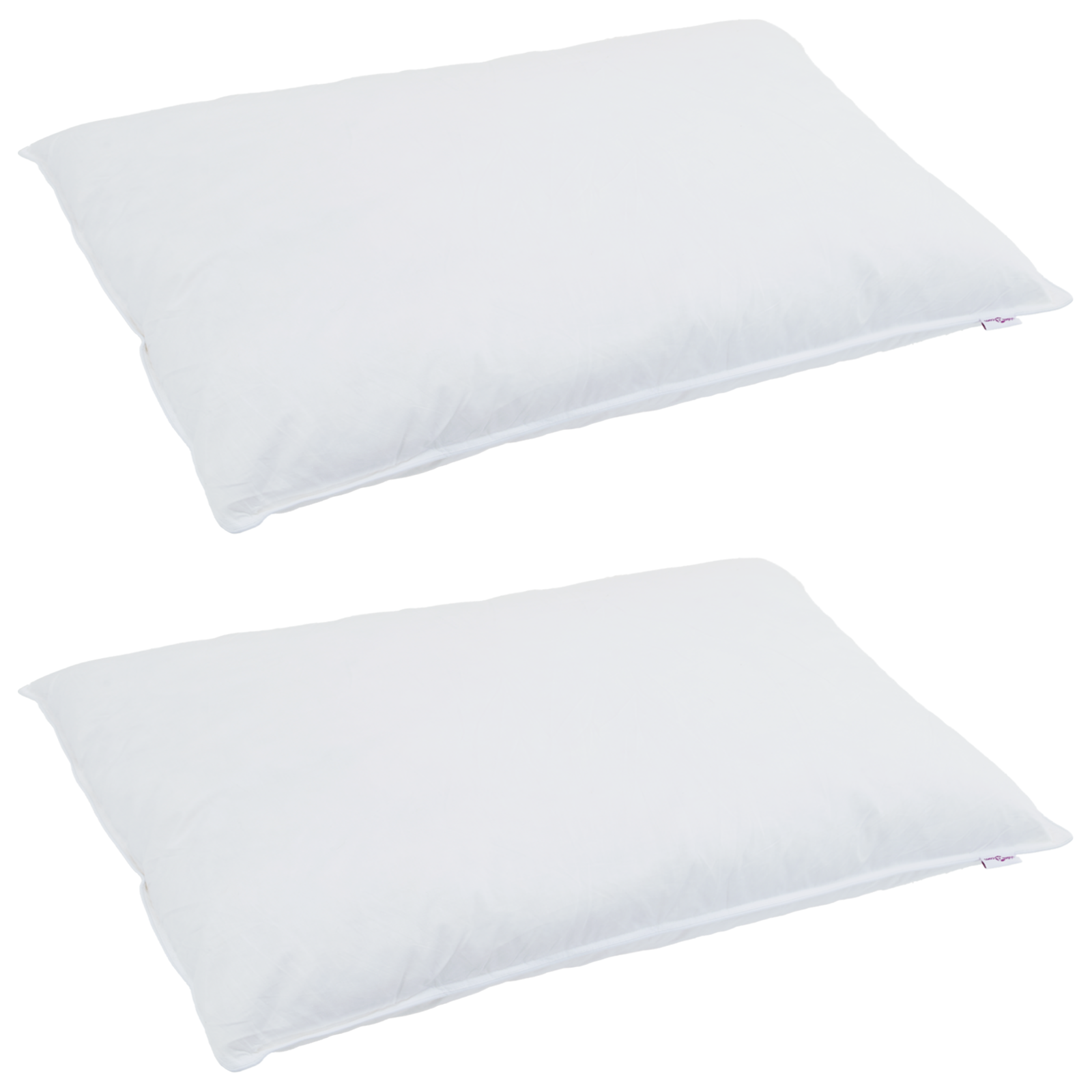 vidaXL Kussens 2 pcs Wit 40 x 80 cm 130gsm 100% katoen