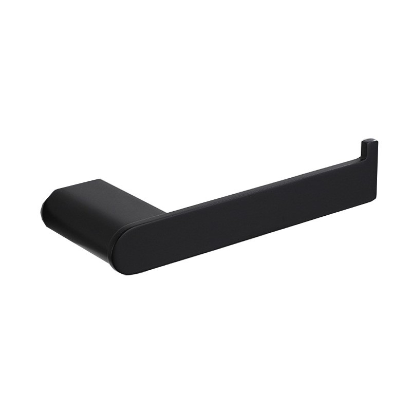 XIVADA Toiletrolhouder Eros - Boren - Rvs - Zwart