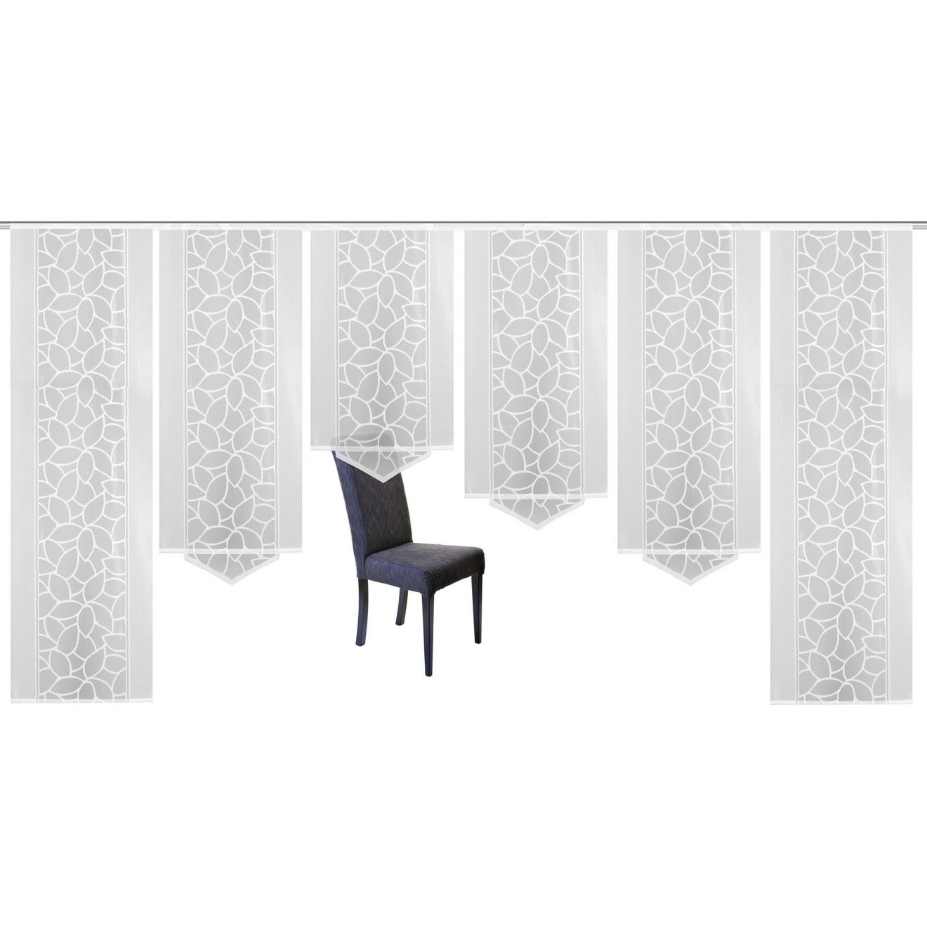 HOME WOHNIDEEN Paneelgordijn JENNA Paneelgordijn jacquard set (6 stuks)