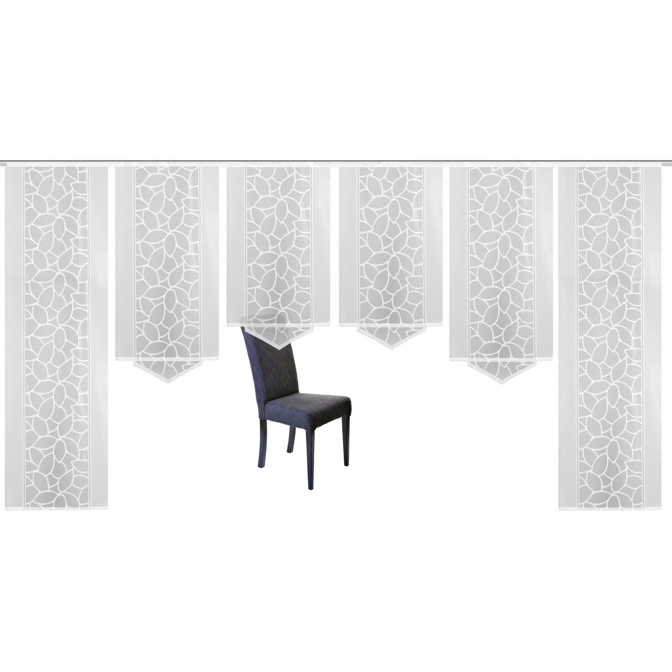 HOME WOHNIDEEN Paneelgordijn JENNA Paneelgordijn jacquard set (6 stuks)