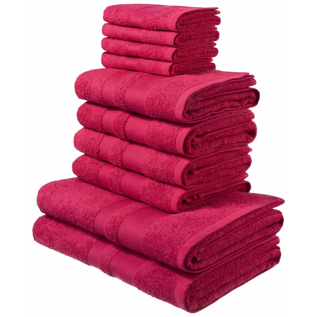 My home Handdoekenset Vanessa, 10-delig handdoeken-set, douchehanddoeken, handdoeken en gastendoeken (set, 10-delig)