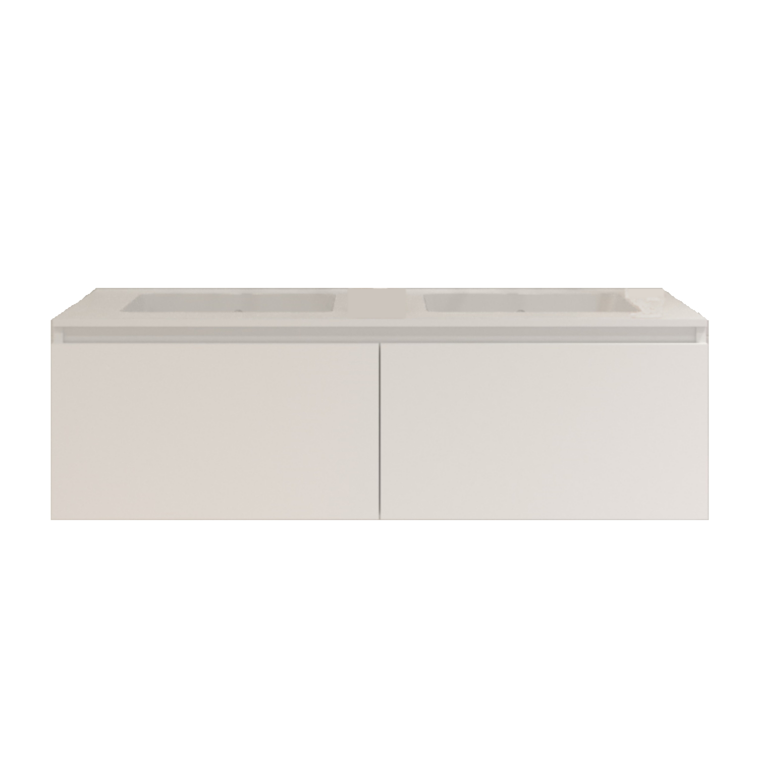 Gliss Design Badkamermeubelset Gliss Eros 120 cm Met Wastafel Met 1 Lade Mat Wit