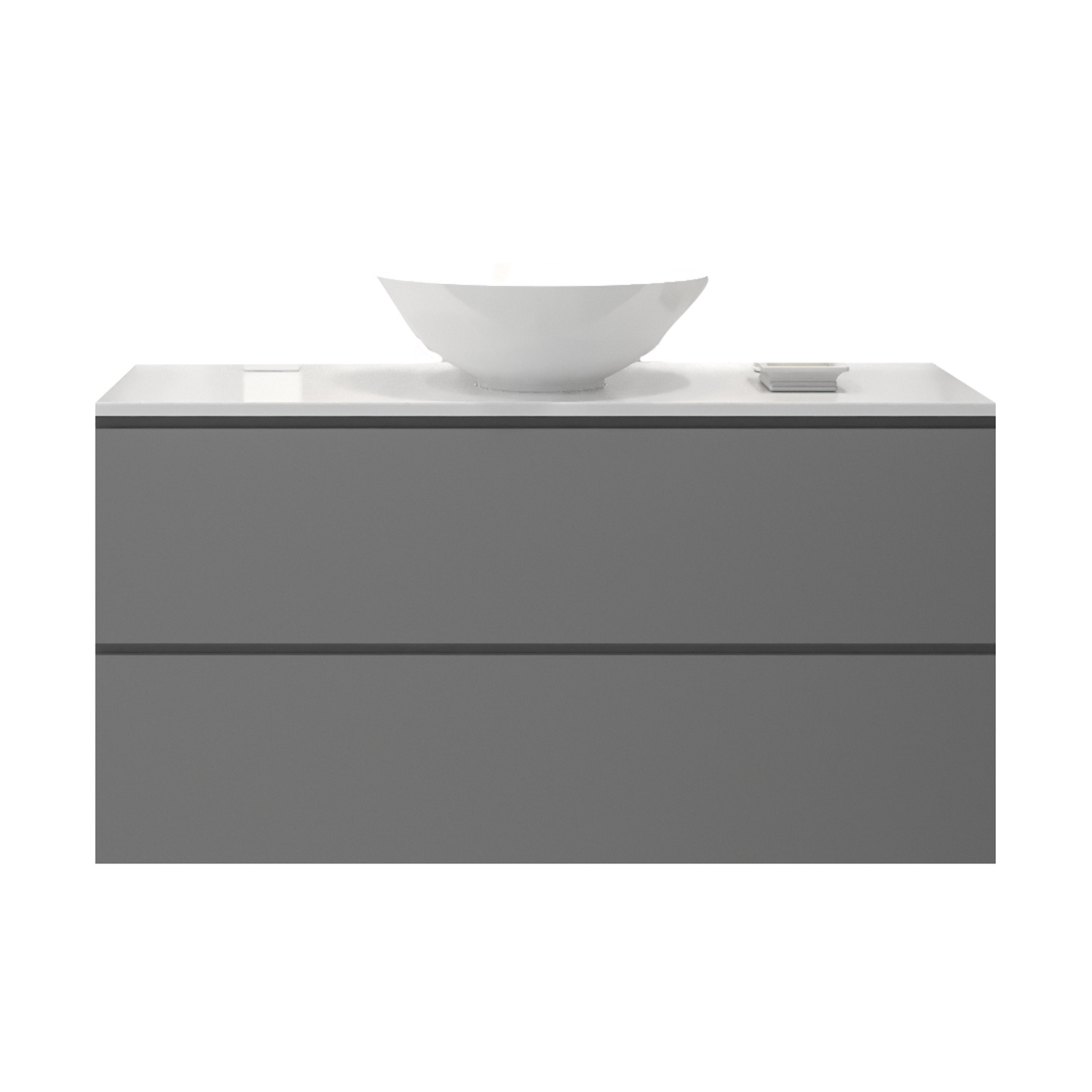 Gliss Design Badkamermeubelset Gliss Zeus 100 cm Beton Grijs Met Waskom