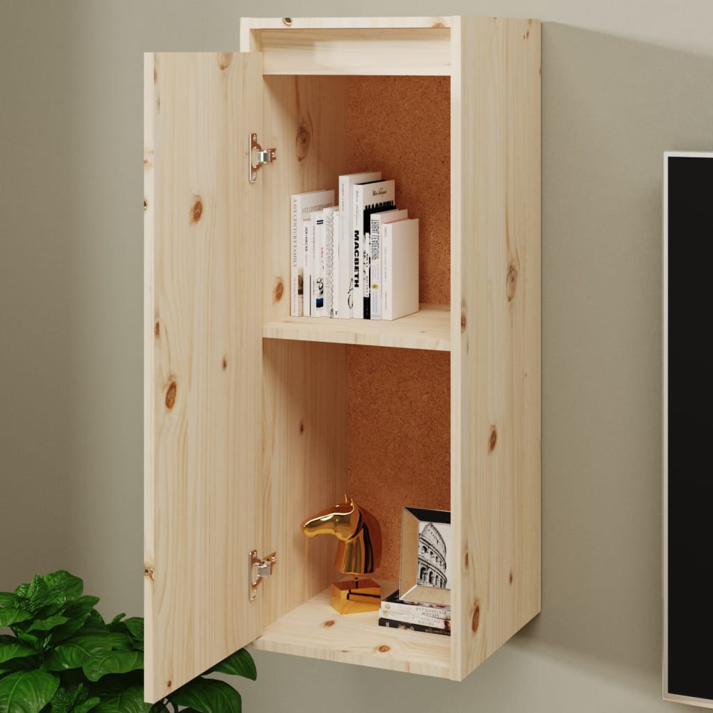 vidaXL Wandkast 30x30x80 cm massief grenenhout