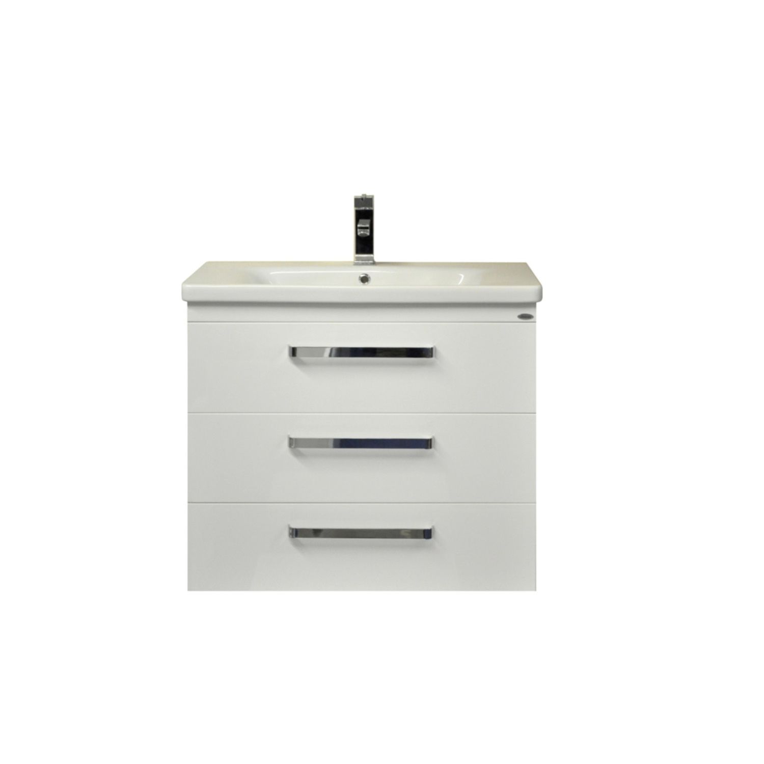 Sanicare Badkamermeubelset  Q10 3 Laden 80cm Truffel (spiegel optioneel)