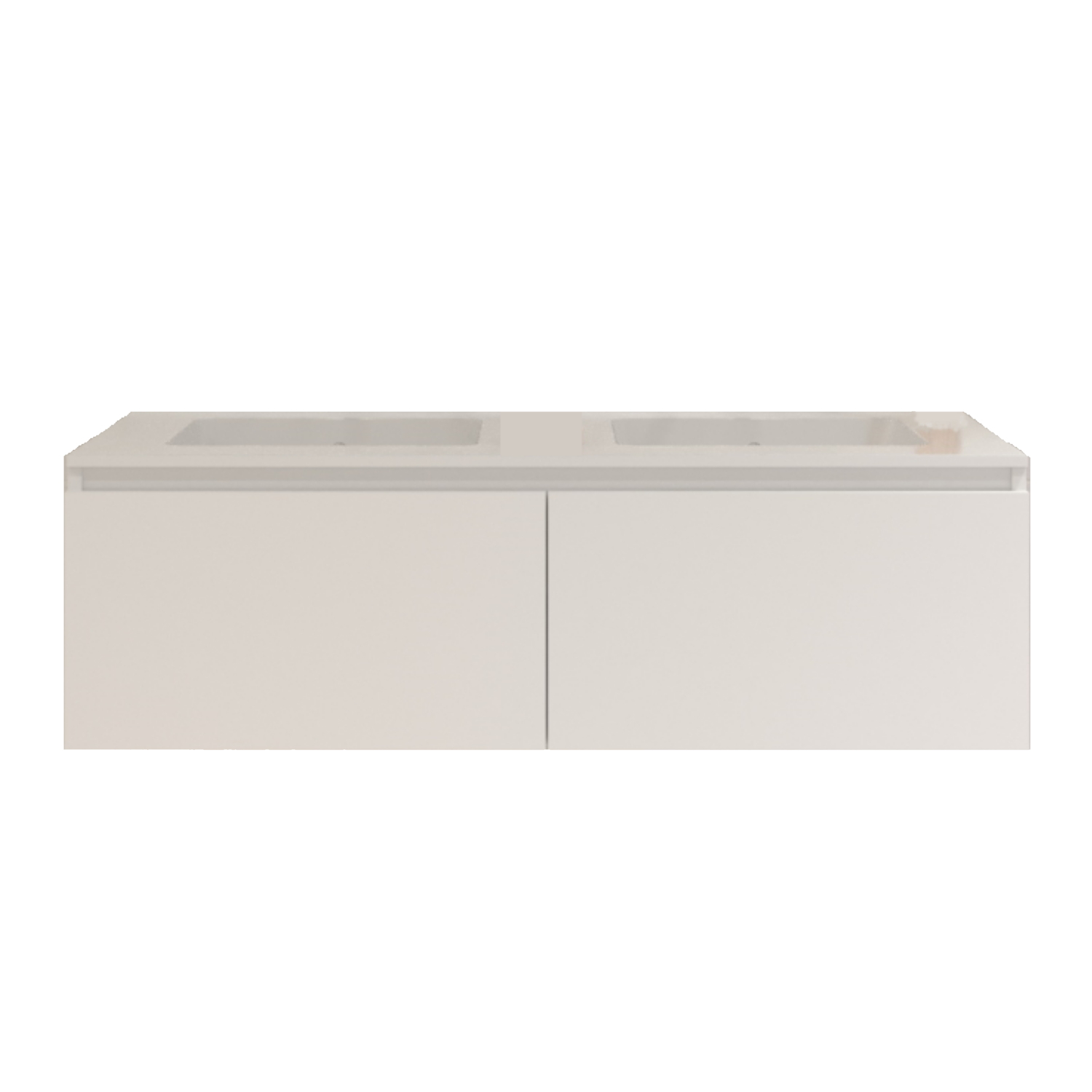 Gliss Design Badkamermeubelset Gliss Eros 140 cm Met Wastafel Mat Wit