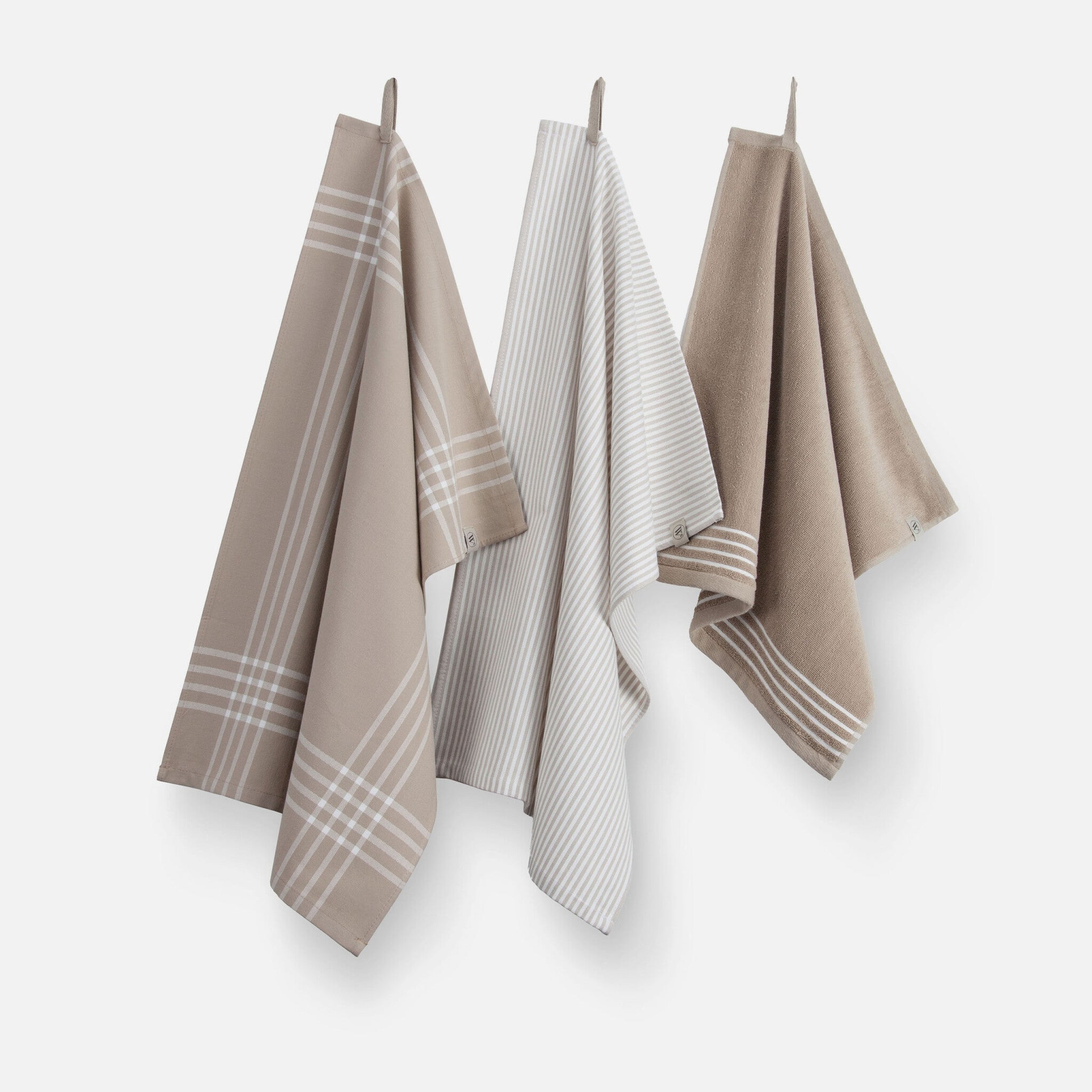 Walra Keukenset Superior Kitchen Set Taupe / Wit 2x 50x70 + 1x 50x50