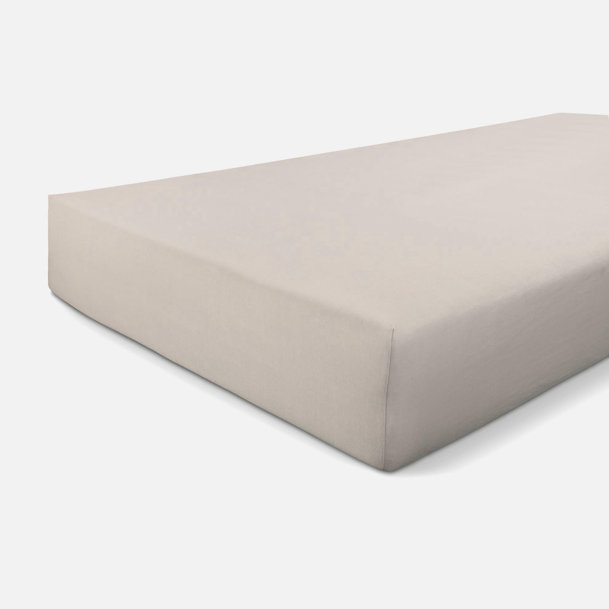 Walra Hoeslaken Jersey Stretch Zand - 160x200/210 cm - Lits-jumeaux - 100% Jersey katoen