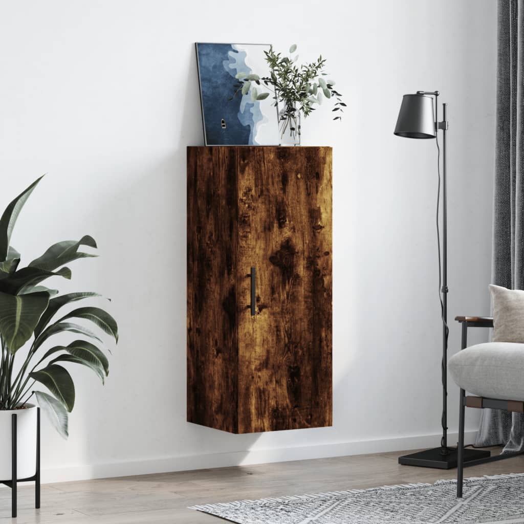 vidaXL Hangkast 34,5x34x90 cm gerookt eikenkleurig