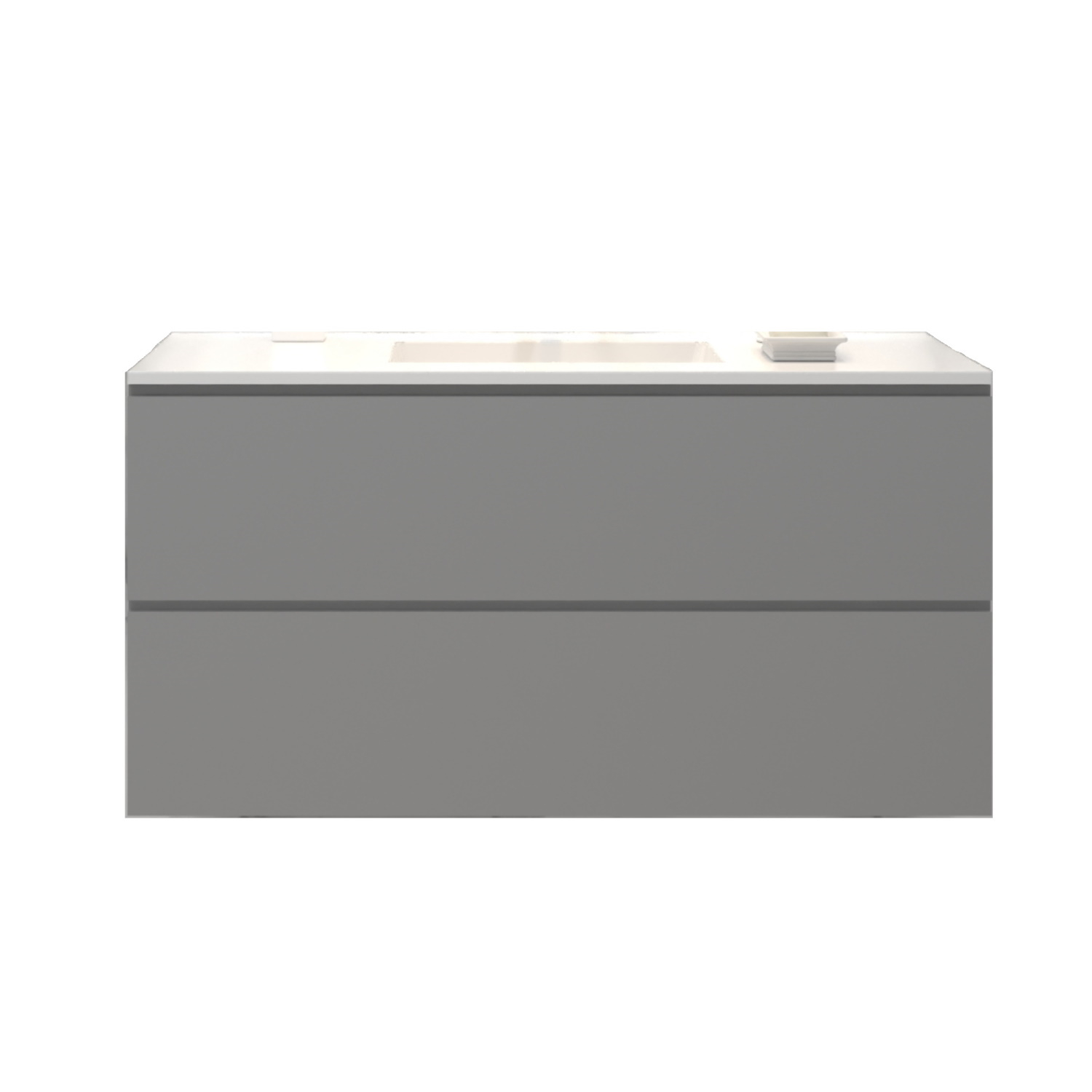 Gliss Design Badkamermeubelset Gliss Zeus 100 cm Beton Grijs