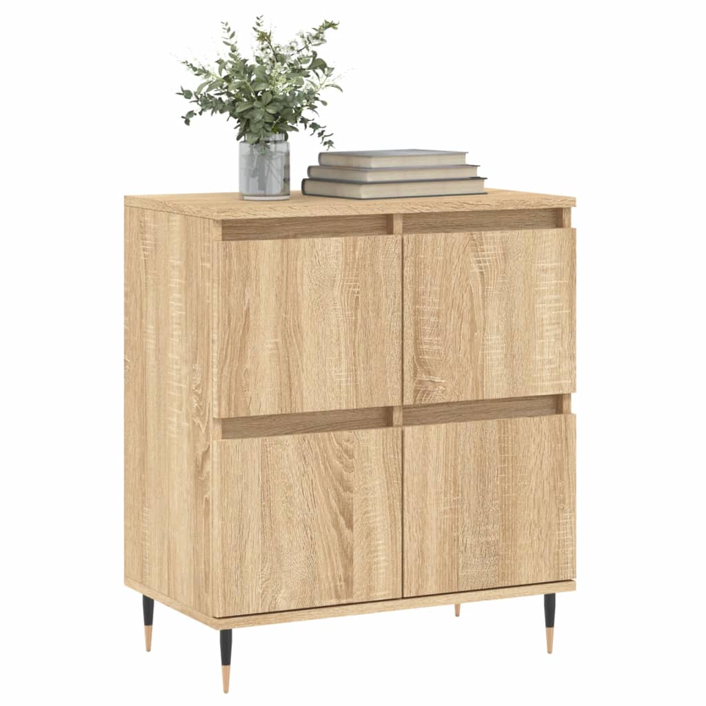 vidaXL Dressoir 60x35x70 cm bewerkt hout sonoma eikenkleurig