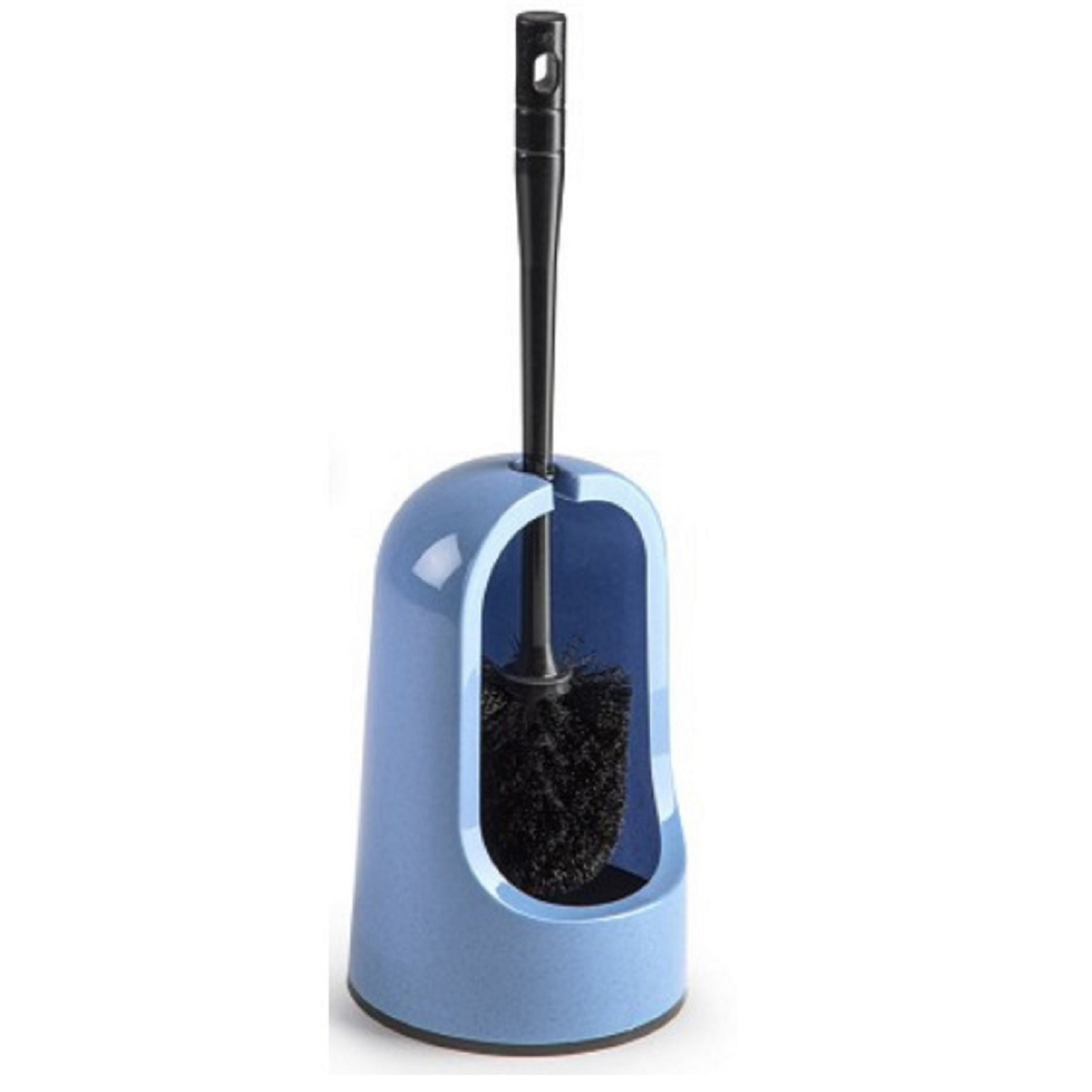 PlasticForte WC borstel met houder - lichtblauw - cm - kunststof -