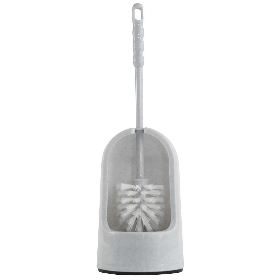 BETRA WC-borstel/toiletborstel in houder - grijs - kunststof - 14 x cm -