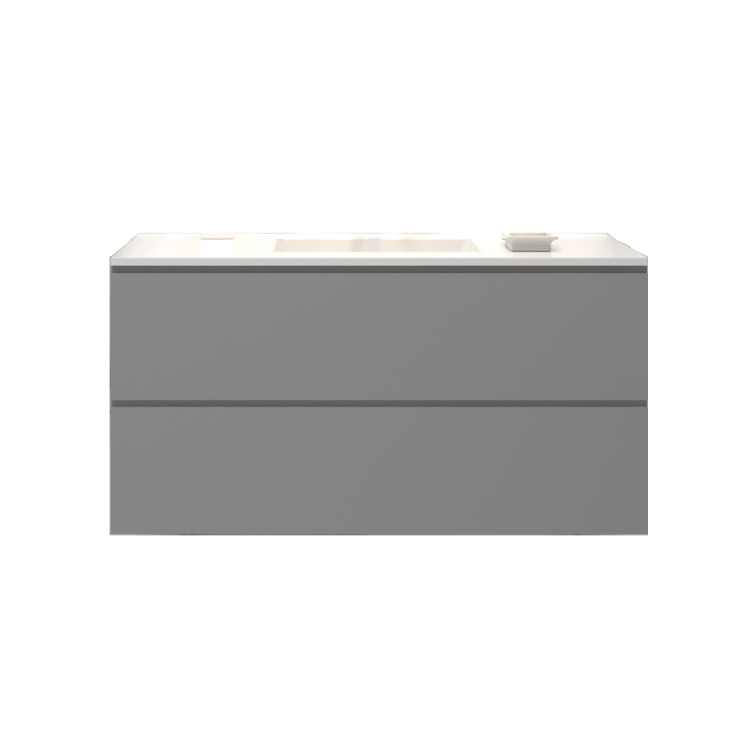 Gliss Design Badkamermeubelset Gliss Hermes 90 cm Beton Grijs