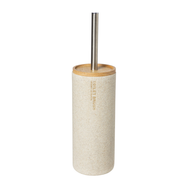 Xenos Toiletborstel sand - beige - ø10.3x38.5 cm