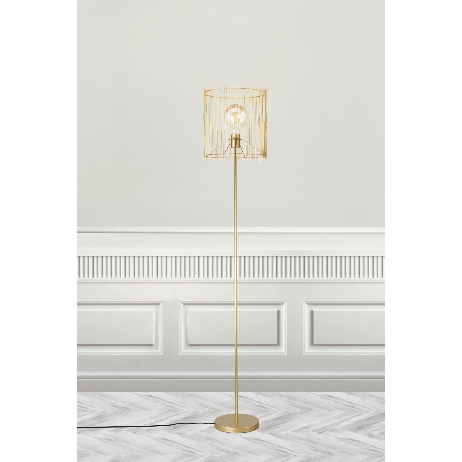 Nordlux Vloerlamp Elvis Messing Ø32cm E27