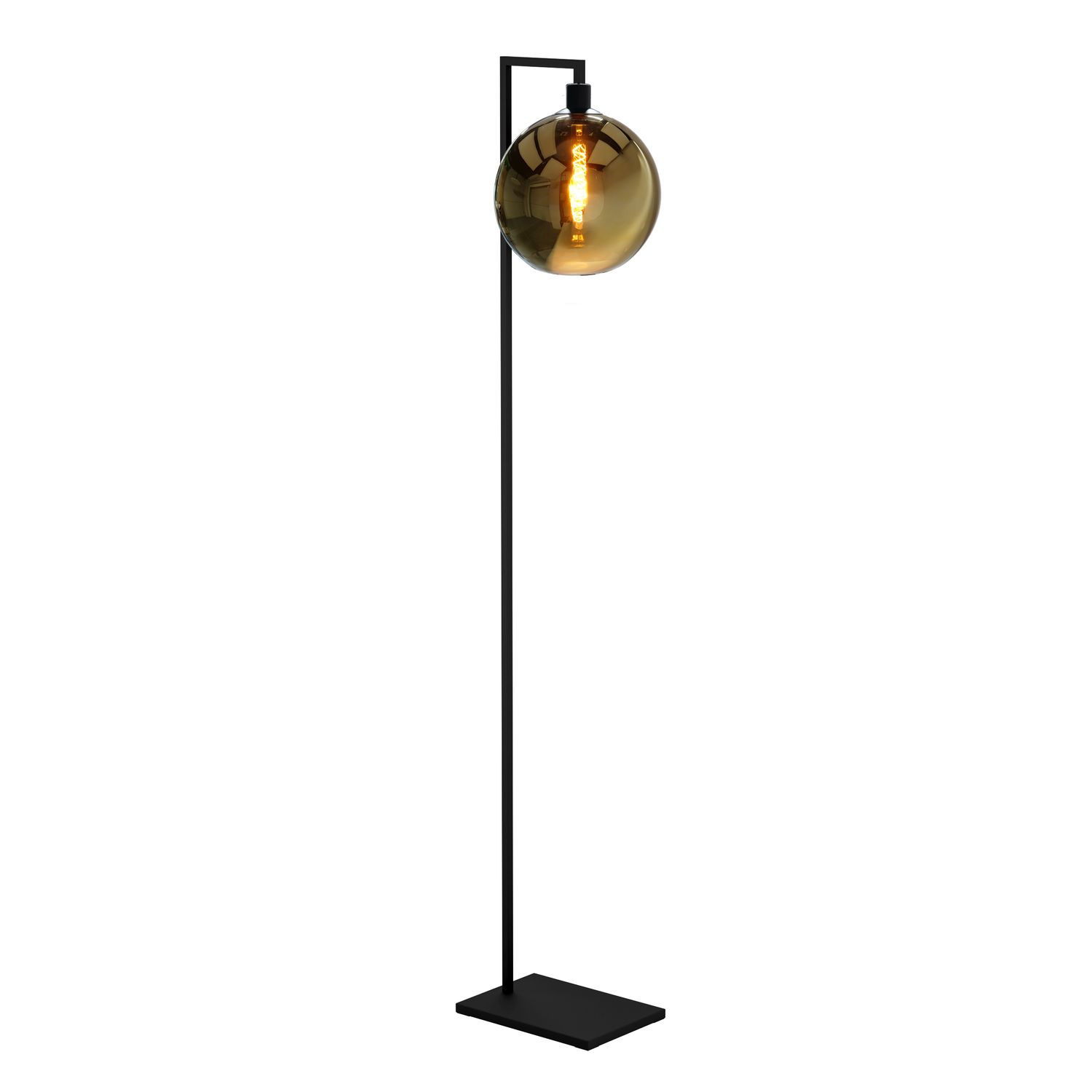 EGLO Vloerlamp Cesenatico Glas Goud E27