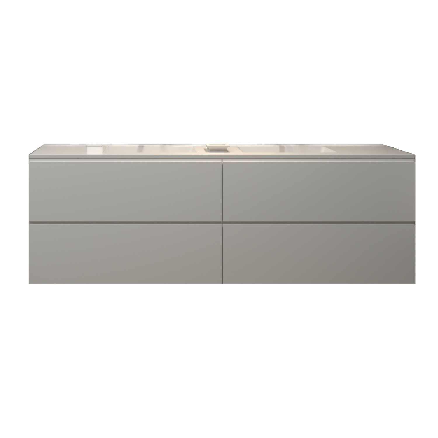 Gliss Design Badkamermeubelset Gliss Hermes 160 cm Hoogglans Wit