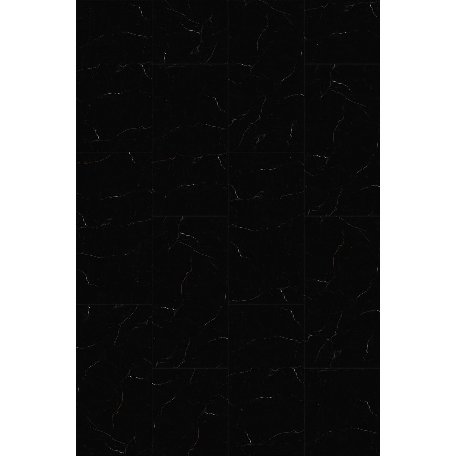 Solid Pvc Tegel Xxl  Rock Dark Marble - 4-zijdige V-groef - 8,5mm - 2,977m²