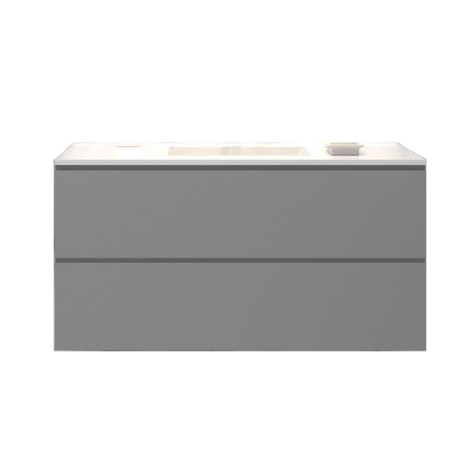 Gliss Design Badkamermeubelset Gliss Hermes 100 cm Beton Grijs
