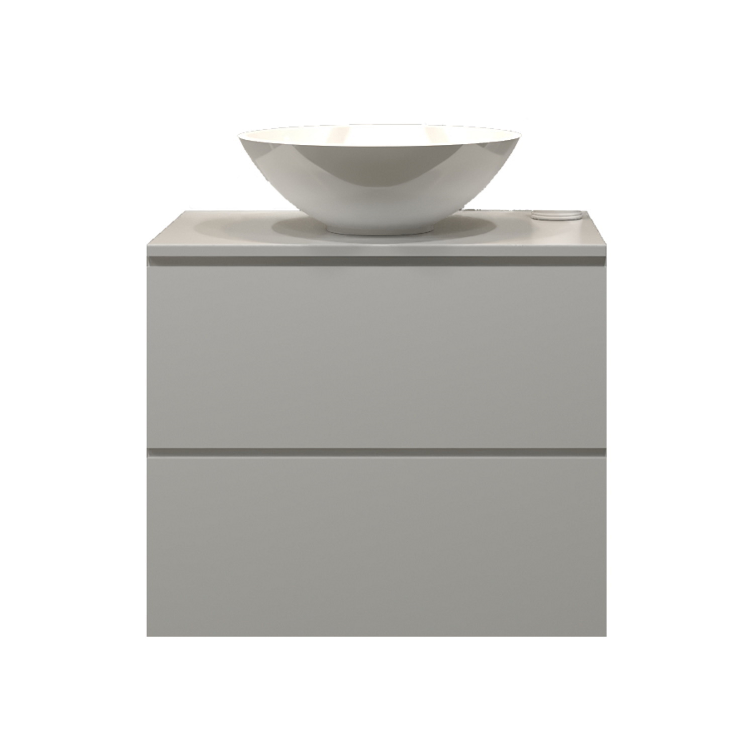 Gliss Design Badkamermeubelset Gliss Hermes 70 cm Hoogglans Wit Met Waskom
