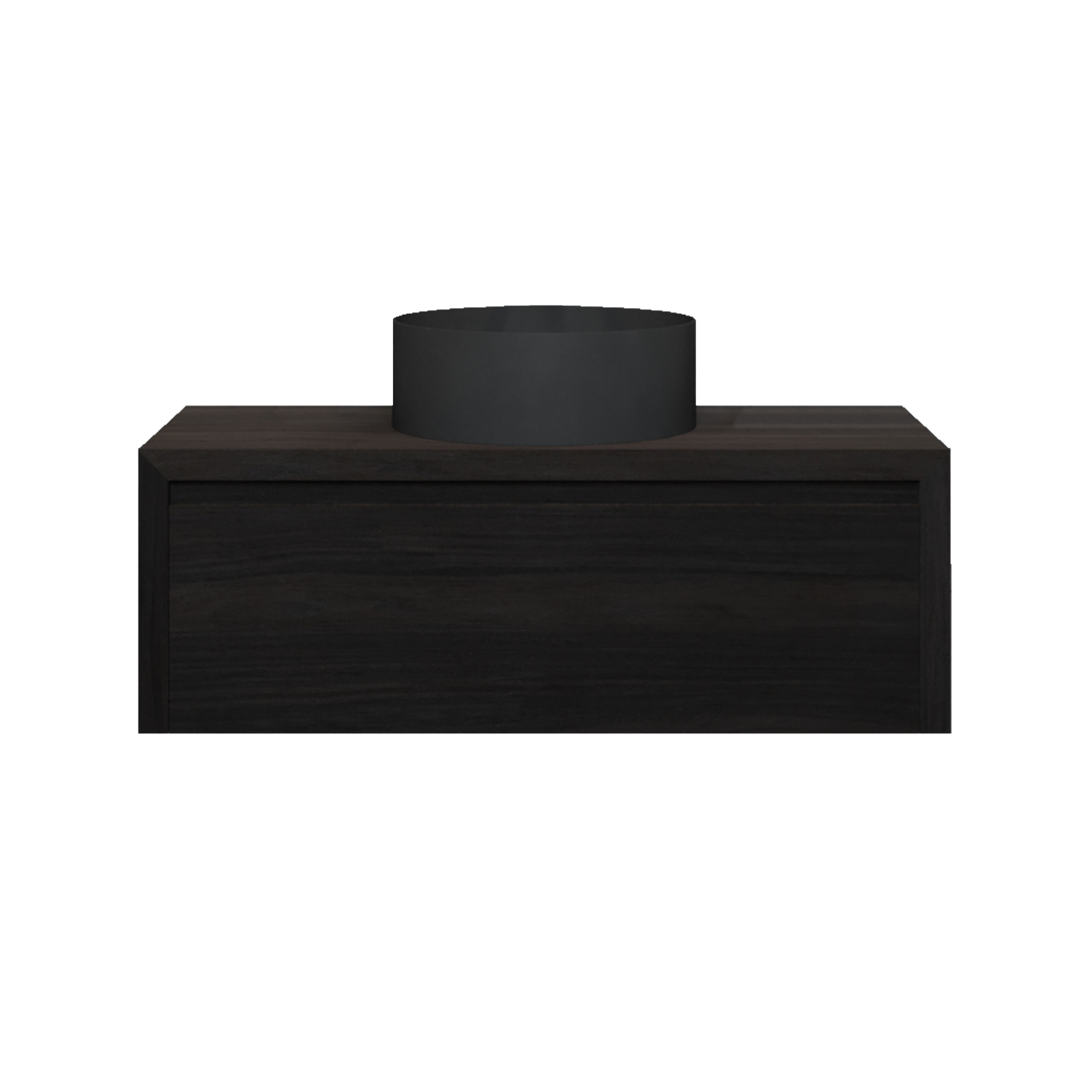 Gliss Design Badkamermeubelset Gliss Ares 80 cm Met Waskom Charcoal