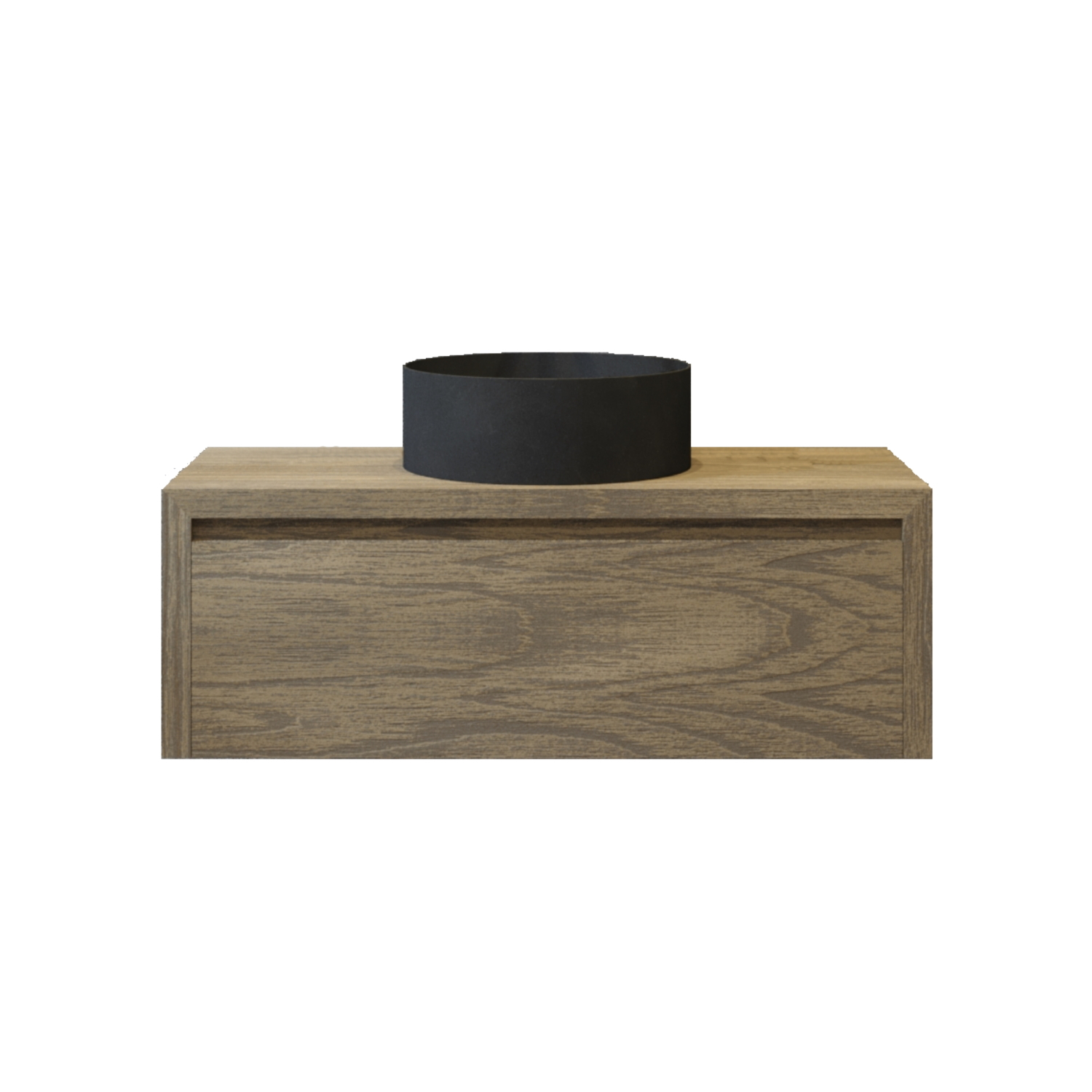 Gliss Design Badkamermeubelset Gliss Ares 100 cm Met Waskom Ash Grey