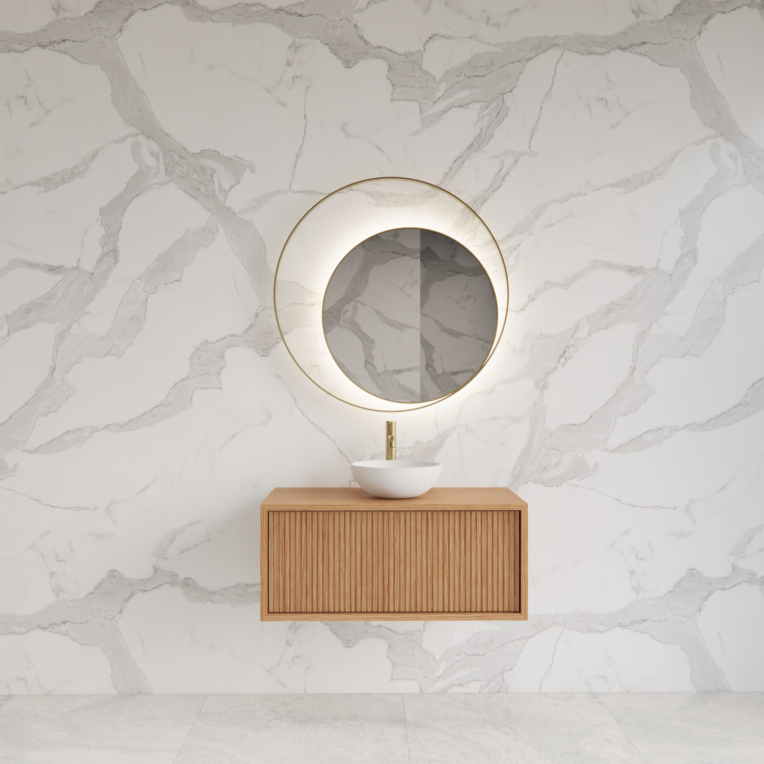 Gliss Design Onderkast  Heronimus 70x45x35 cm Met Topplaat Pure