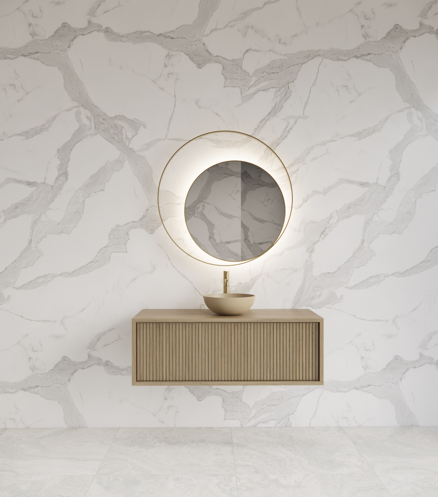 Gliss Design Onderkast  Heronimus 90x45x35 cm Met Topplaat Corn Silk