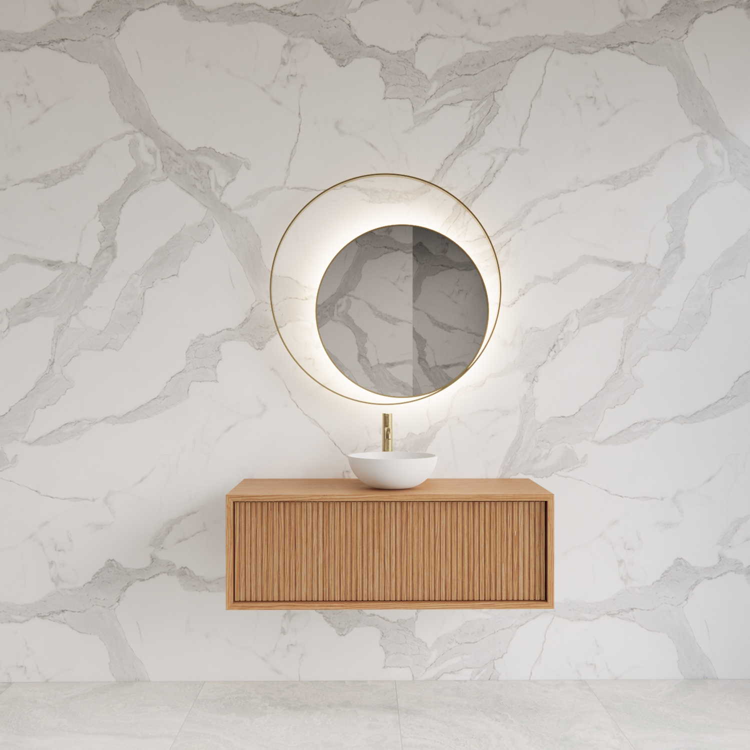 Gliss Design Onderkast  Heronimus 90x45x35 cm Met Topplaat Pure