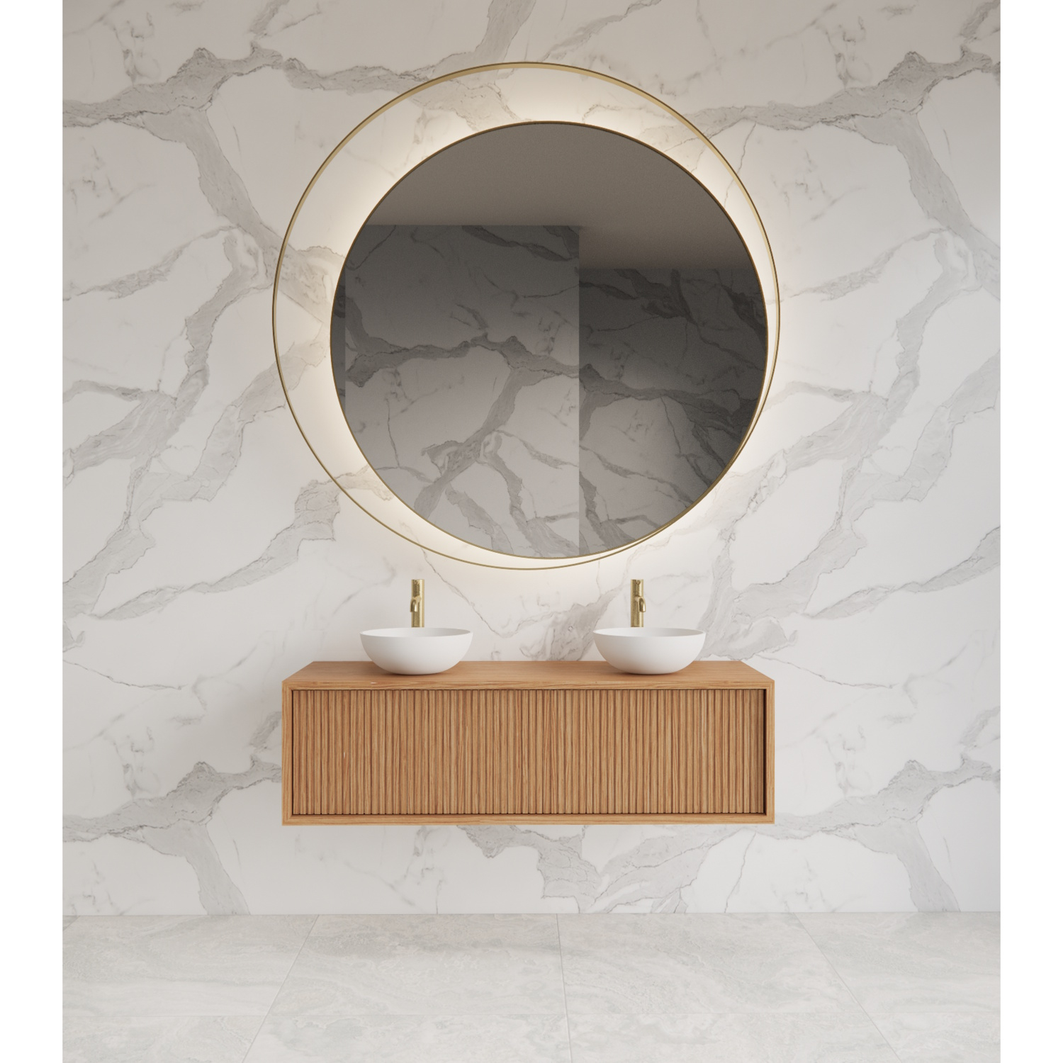 Gliss Design Onderkast  Heronimus 120x45x35 cm Met Topplaat Pure