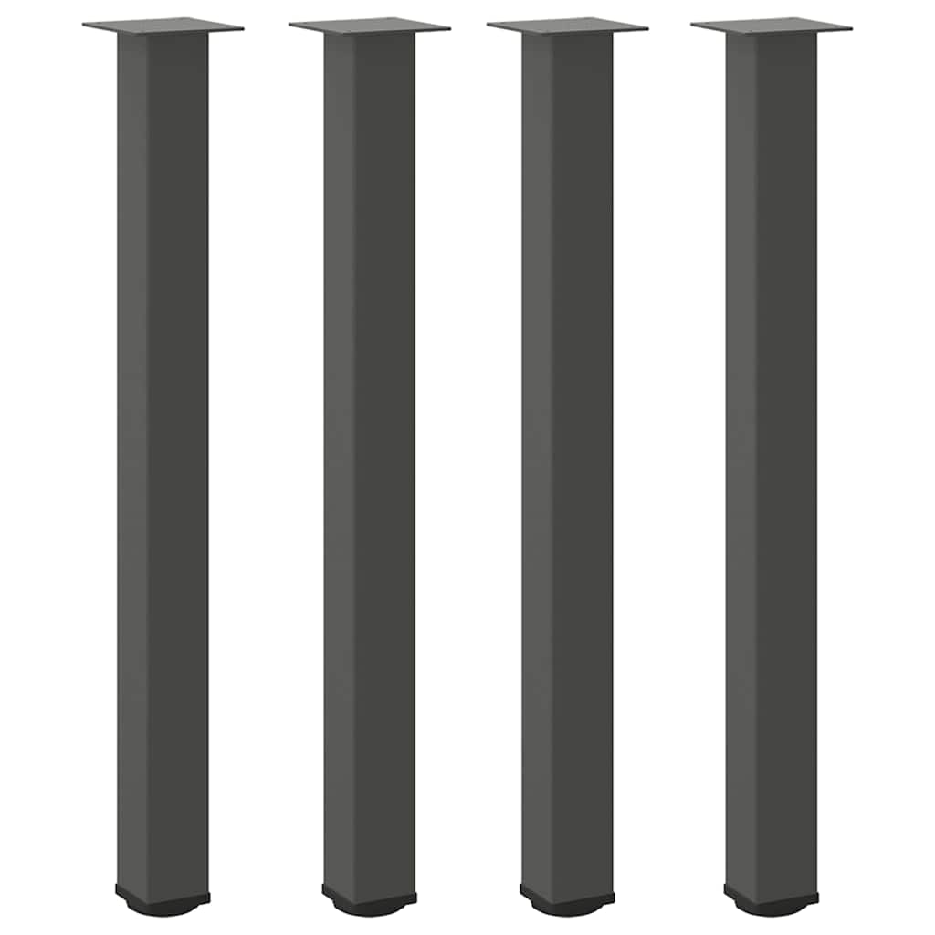 vidaXL Bartafelpoten 4 st 90-92 cm staal antraciet