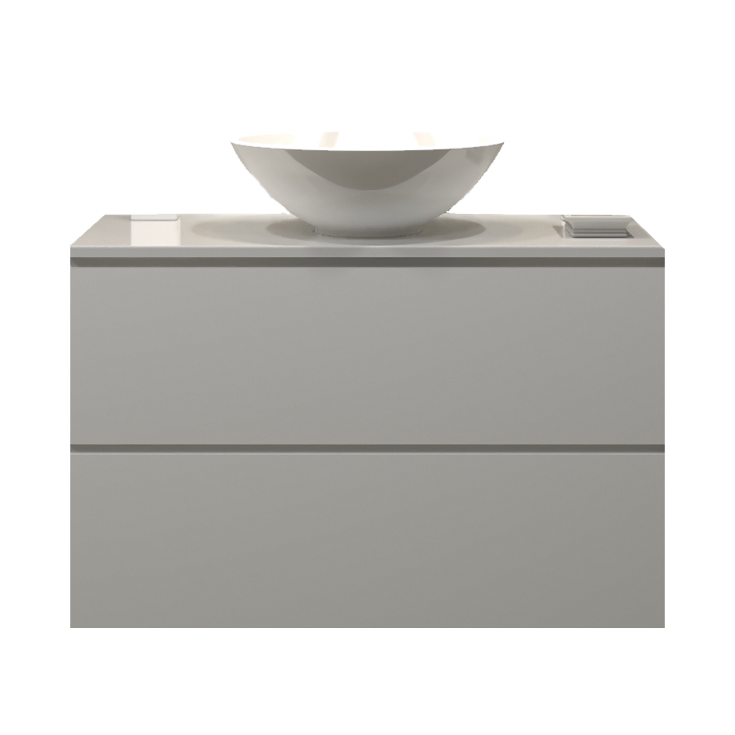 Gliss Design Badkamermeubelset Gliss Hermes 80 cm Hoogglans Wit Met Waskom