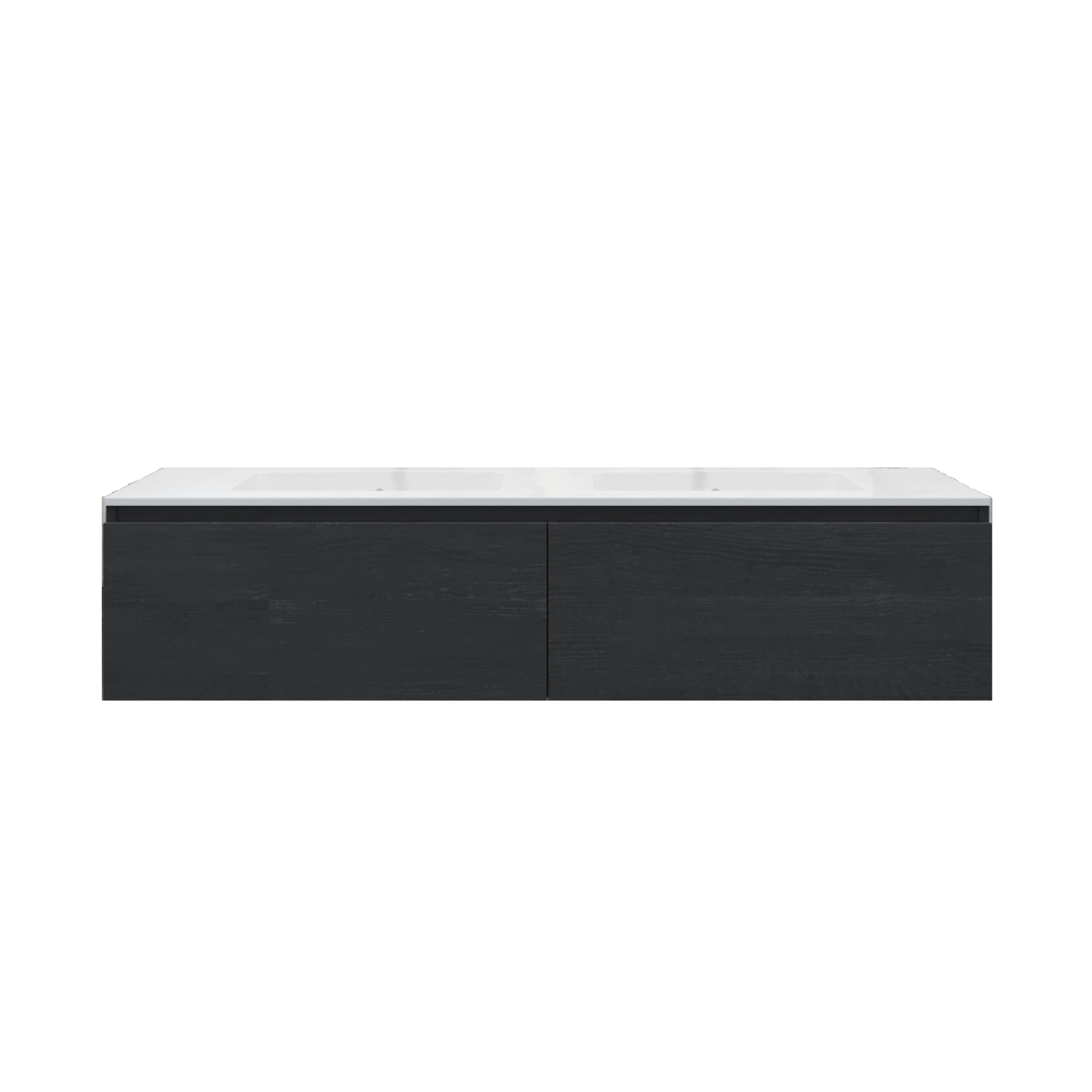Gliss Design Badkamermeubelset Gliss Eros 180 cm Met Wastafel Zwart Eiken