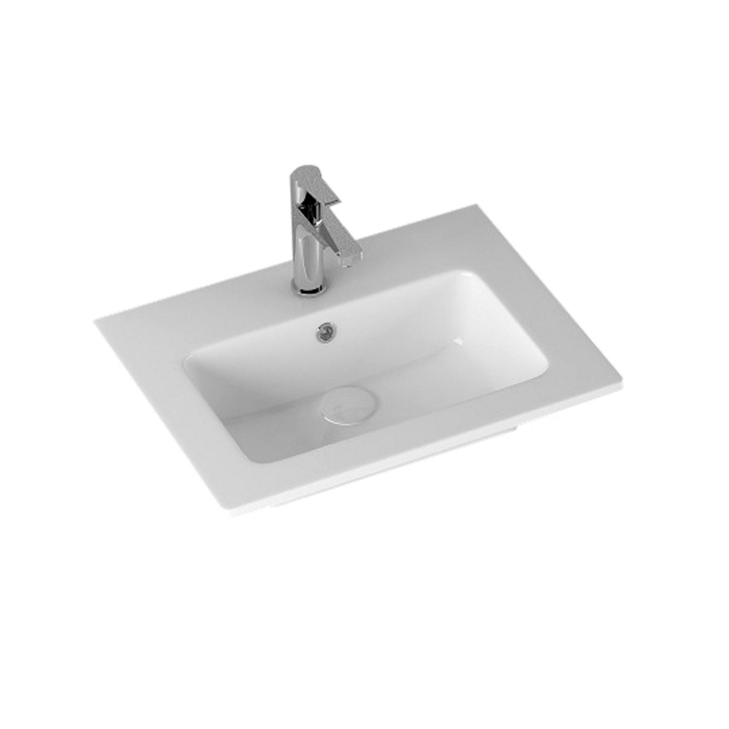 Sanicare Badkamermeubelset  Q3 3 Soft-Close Laden 70 cm Hoogglans Wit (spiegel optioneel)