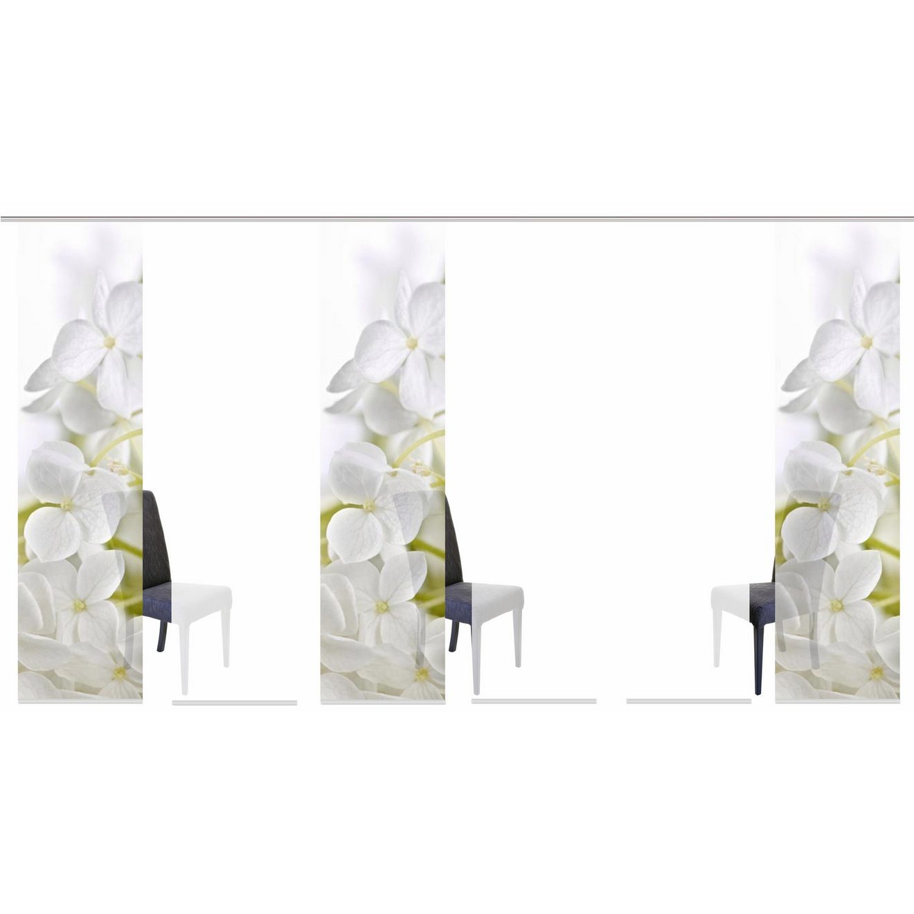 HOME WOHNIDEEN Paneelgordijn Padua HxB: 245x60, inclusief bevestigingsmateriaal (6 stuks)