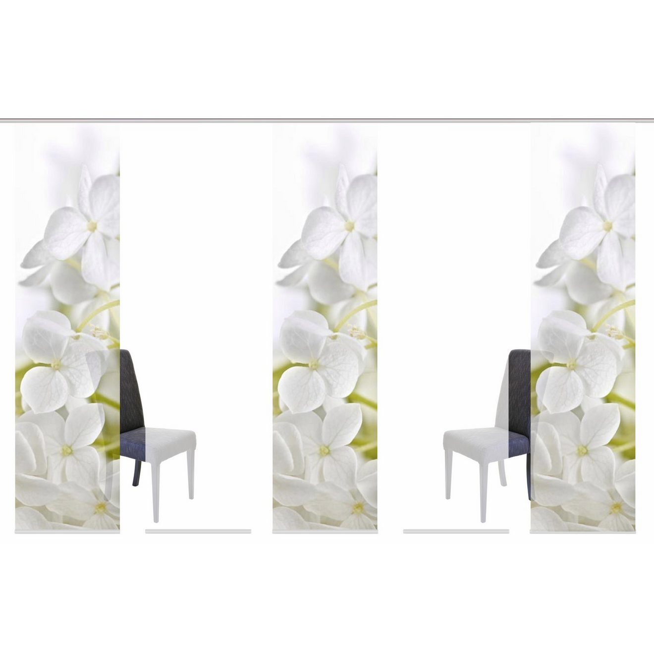 HOME WOHNIDEEN Paneelgordijn Padua HxB: 245x60, inclusief bevestigingsmateriaal (5 stuks)
