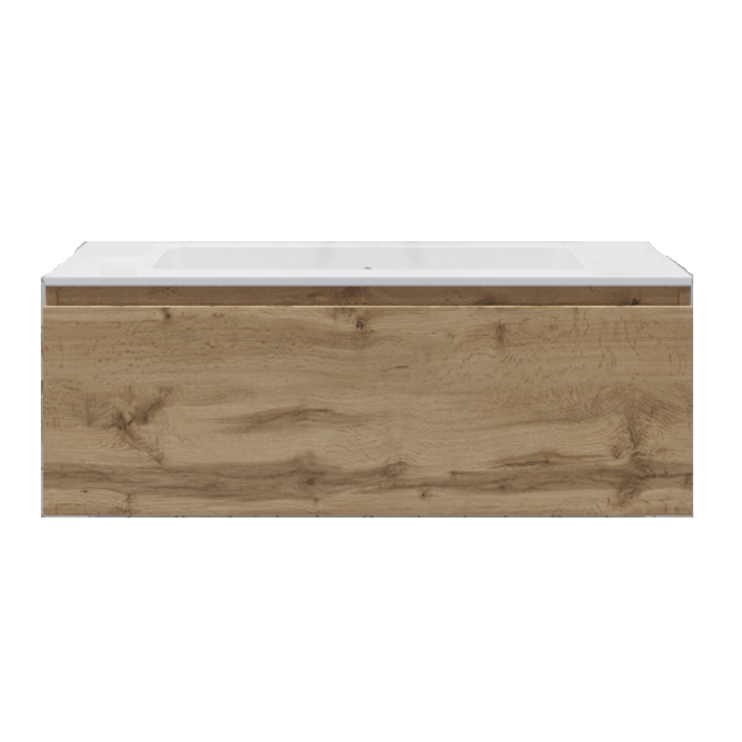 Gliss Design Badkamermeubelset Gliss Eros 90 cm Met Wastafel Rustiek Eiken