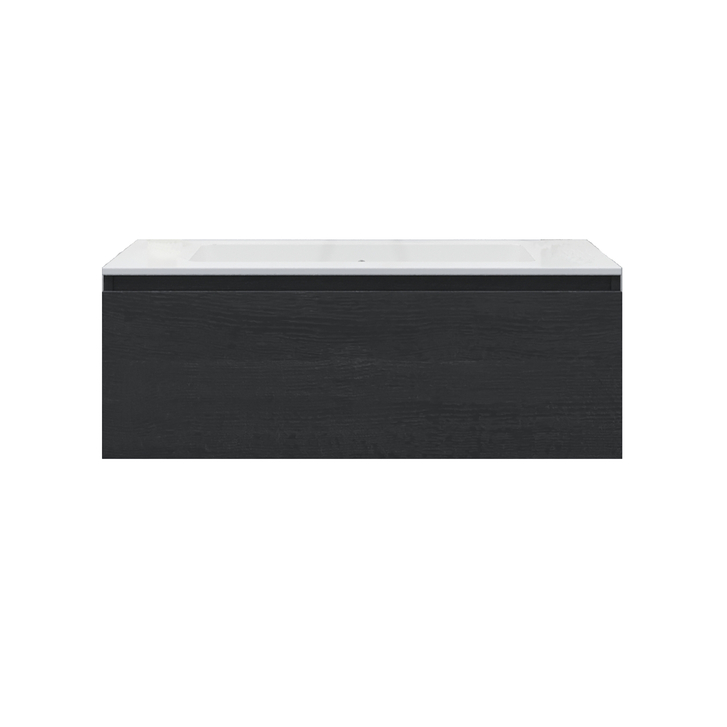 Gliss Design Badkamermeubelset Gliss Eros 90 cm Met Wastafel Zwart Eiken